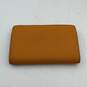 Michael Kors Womens Yellow Leather Credit Card Slots Zipper Pocket Bifold Wallet image number 3