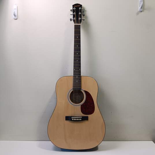 Starcaster Model 0910104121 Beige/Black Acoustic Guitar image number 1