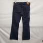 NWT Lucky Brand WM's Dark Wash Blue Wide Flare Jeans Size 12 x 31 image number 2
