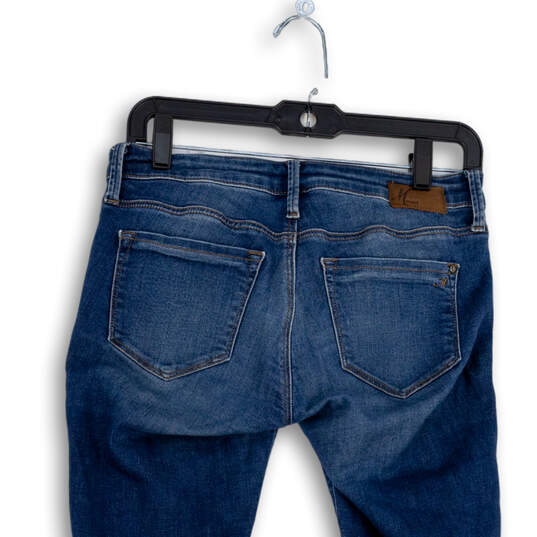 Buy the Womens Blue Medium Wash Pockets Stretch Size 27X32 | GoodwillFinds