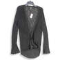 NWT Womens Black Knitted Long Sleeve Open Front Cardigan Sweater Size S/P image number 3