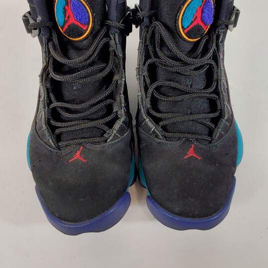 Air Jordan 6 Rings Sneakers Black 8.5 image number 5