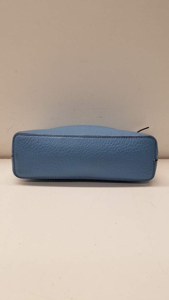 Buy the Kate Spade Pebbled Leather Crossbody Bag Light Blue | GoodwillFinds