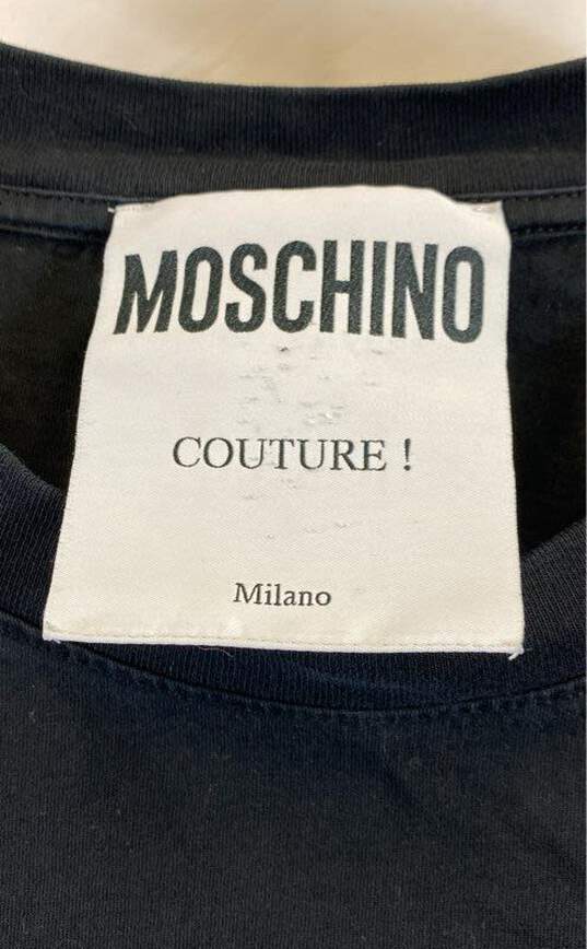 Moschino Black Moniker Shirt Dress-XL image number 3