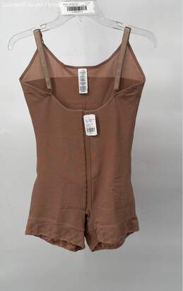 Lycra Womens Brown Sleeveless One-Piece Bodysuit Body Shaper Size L With Tag