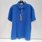 Jos. A. Bank Men's Blue Traveler Cotton Blend Polo Size L NWT image number 1
