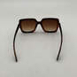 Womens Brown Black Tortoise Frame Full Rim Classic Square Sunglasses image number 2