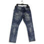 NWT Mens Blue Denim Medium Wash 5-Pocket Design Skinny Leg Jeans Size 34/30 image number 2