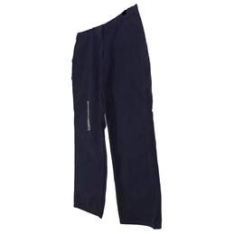 NWT Mens Blue Canvas Flat Front Pockets Straight Pants Size 40X30 alternative image