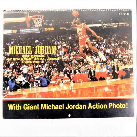 1992 Calendar Michael Jordan by Cleo With Plague  Chicago Bulls image number 4