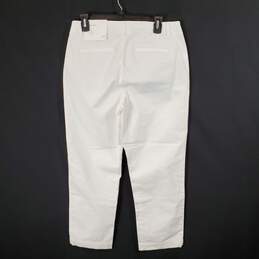 Loft Women White Slim Curvy Capri Jeans NWT sz 6P alternative image