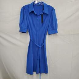NWT Elie Tahari Polyester Blend Blue Mildred Dress Size 4