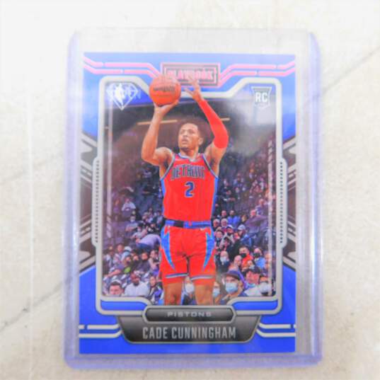 2021-22 Cade Cunningham Panini Chronicles Playbook Pink Rookie Detroit Pistons image number 1