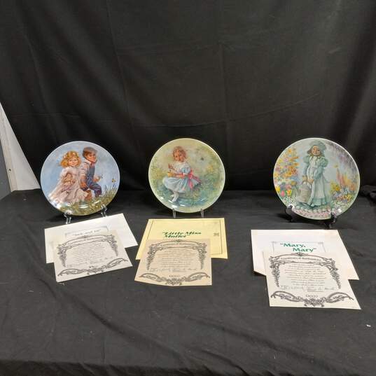 Trio of Reco Mother Goose Collectors Plates image number 1