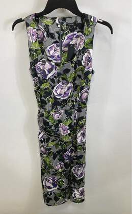 NWT Apt.9 Womens Multicolor Floral Sleeveless Back Zip Bodycon Dress Size 4