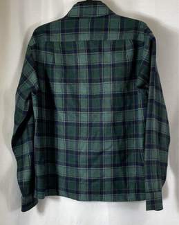 Pendleton Mens Green Blue Plaid Flannel Long Sleeve Button-Up Shirt Size 16.5 alternative image