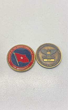 Military Challenge Coin Lot of 2 alternative image