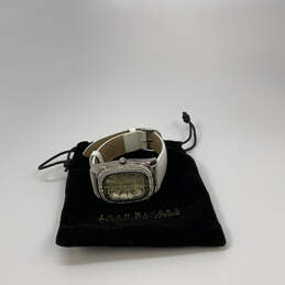 Designer Joan Rivers Adjustable Strap Square Dial Analog Wristwatch w/ Bag