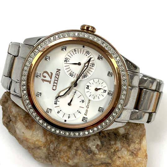 Designer Citizen Two-Tone Chronograph Round Dial Analog Wristwatch image number 1