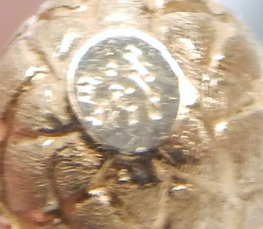 14K Yellow Gold Pineapple Charm Pendant 2.3g image number 5