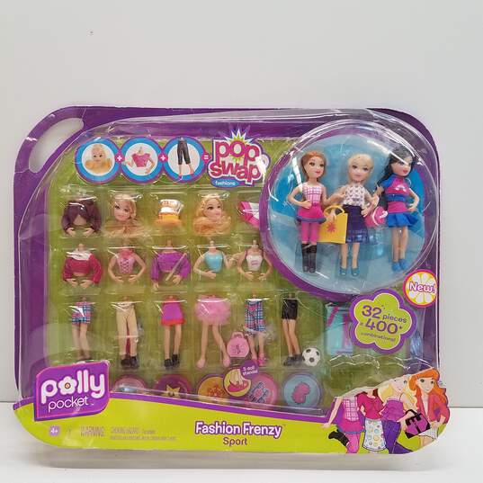 Polly Pocket Pop 'n Swap - Fashion Frenzy Sport- 2008 - Mattel NIP image number 1
