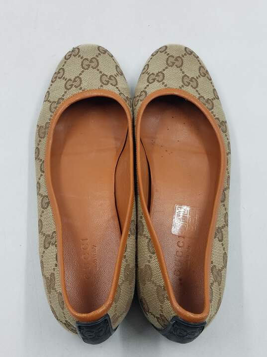 Authentic Gucci GG Terracotta Flats W 6B image number 6