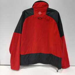 Columbia Men's Red & Black Full Zip Fleece Jacket Size XL alternative image