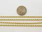 14K Yellow Gold Twisted Rope Chain Necklace 17.0g image number 3