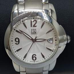 ESQ Swiss E5385 36mm All Stainless Steel Analog Date Watch 132.0g alternative image