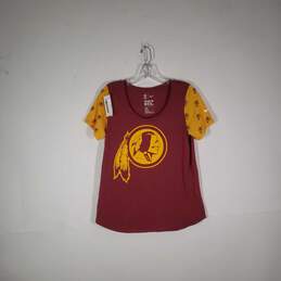 Womens Washington Redskins Football-NFL Athletic Cut Pullover T-Shirt Size Large