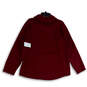 NWT Womens Red Textured Kangaroo Pocket Pullover Sweatshirts Size XXL image number 2