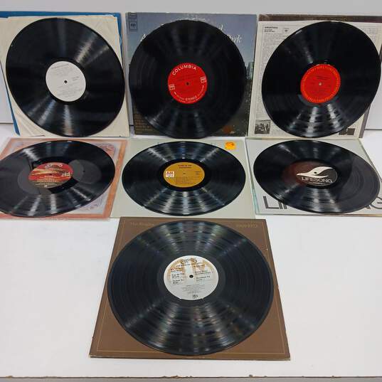 Vintage Bundle of Seven Assorted Pop Music Records image number 3