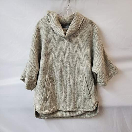 J.Crew Gray Wool Blend Pullover Jacket Sweater Size S image number 1