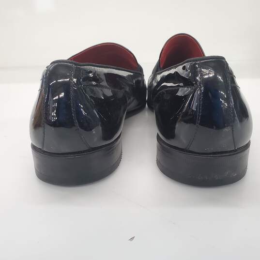 Hugo Boss Black Patent Leather Monk Strap Dress Shoes Men's Size 10 image number 7