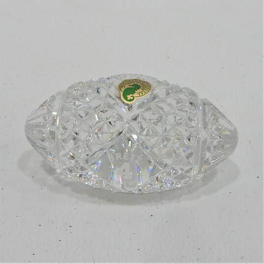 BRETT FAVRE Waterford Crystal Football New with Original box Green Bay Packers image number 2