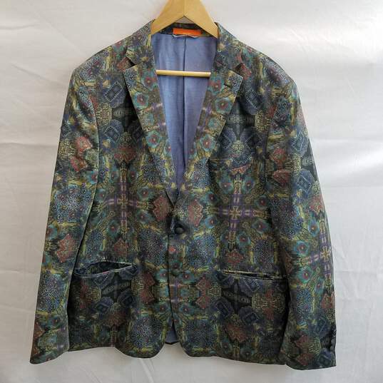 Macy's Men's Store Tallia Multicolor Suit Jacket Size 46L image number 1