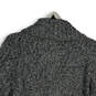 NWT Womens Gray Knitted Long Sleeve Button Front Cardigan Sweater Size L image number 4