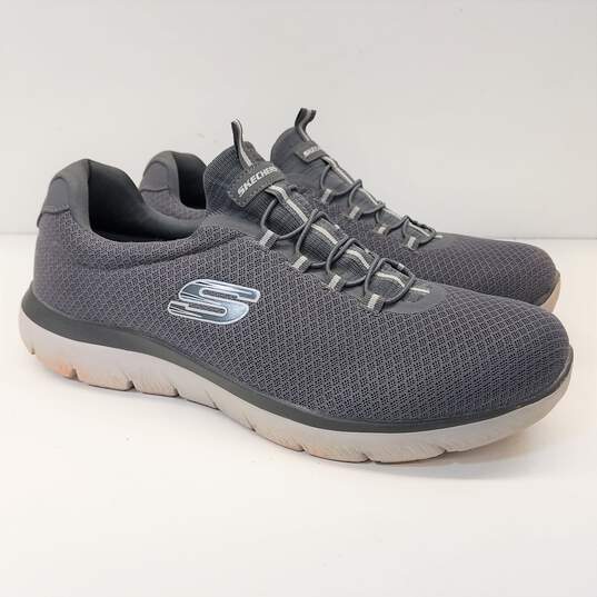 Skechers Slip-on Summits Charcoal Men's Slip On Trainers US 12 image number 1