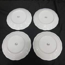 Set of 4 Gibson Housewares Victorian Rose Dinner Plates alternative image