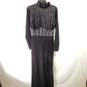Windsor Women Black Velvet Maxi Dress XL  NWT image number 4