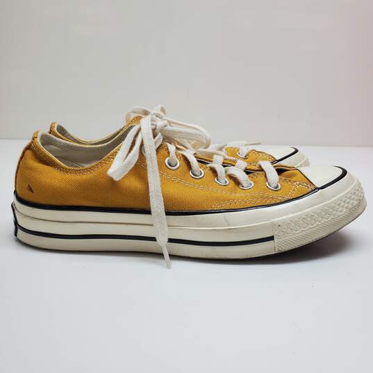 Converse All Star Chuck Taylor Low Tops in Mustard Yellow Women 8 Men 6 image number 1