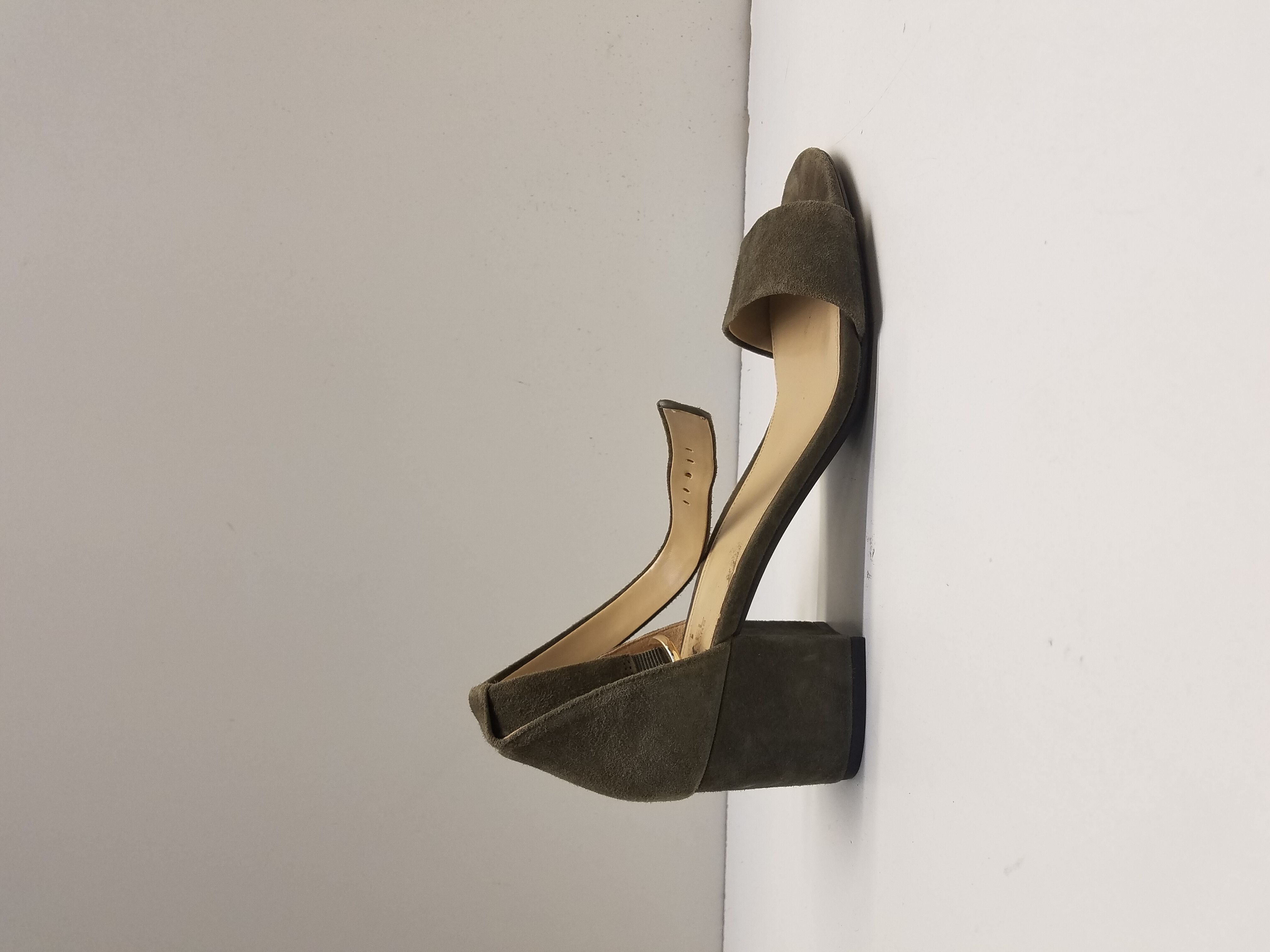 Veowalk Olive Green Women Plain Patent Leather Pointed Toe Stiletto Pumps  8cm 10cm 12cm High Heel Elegant Party Wedding Shoes