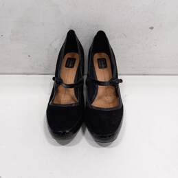 Clarks Artisan Women's Black Leather Mary Jane Heels Size 11M