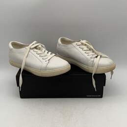 NIB Kenneth Cole Womens White Low Top Lace Up Sneaker Shoes W/ Box Size 8 alternative image