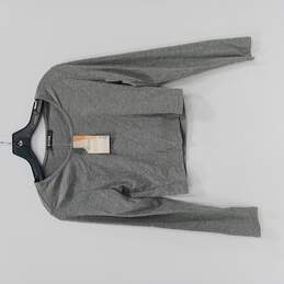BTFBM Women's Grey Long-Sleeve Crop-Top Shirt Size Medium