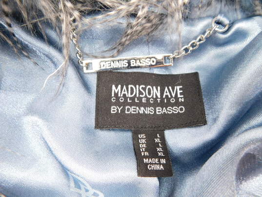 Madison Ave Dennis Basso Faux Fur Coat Size Women's Large image number 3