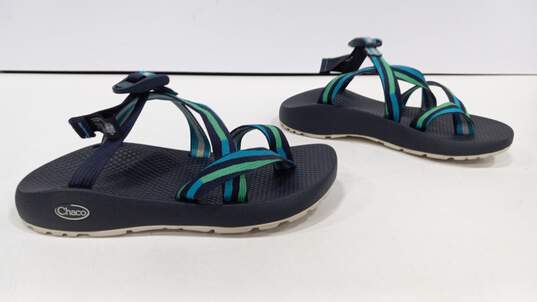 Chaco Blue, Green, Black Sandals Women's Size 6M image number 1