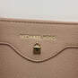 Womens Beige Pebble Leather Double Handle Strap Fashionable Tote Bag image number 4