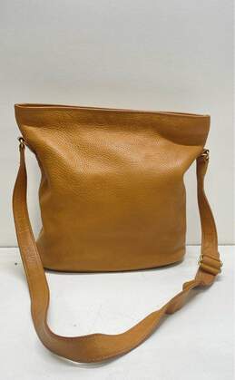COACH 4906 Brown Pebbled Leather Shoulder Bucket Tote Bag