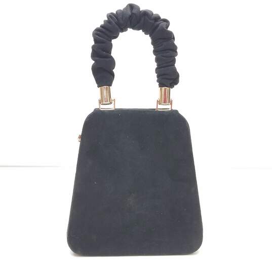 Zara Chain Strap Top Handle Satchel Black image number 1